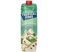 Tropical Vibes Guanabana (Soursop) Juice, 1L - Natural Tropical Fruit Drink, Refreshing, Nutritious, Rich in Vitamins, Ideal for Smoothies, Cocktails & Hydration, Pack of 1, Vegan & Preservative-Free