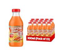 Tropical vibes Mango Carrot Drink, Exotic Flavors, Refreshing Summer Drink, Pack of 15.