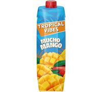 Tropical Vibes Mucho Mango Juice, 1L (Pack of 1) Refreshing Mango Drink, Sweet & Tangy Mango Flavour, Ideal for Refreshment, Smooth Taste, No Added Preservatives, 32% Pure Mango Pulp
