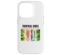 Tropical Vibes Questionable Life Choices Art Case for iPhone 14 Pro