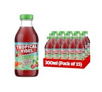 Tropical Vibes Sours Cheeky Cherry Drink Exotic Flavours, Refreshing Summer Drink, Pack of 15.