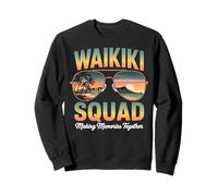Tropical Waikiki Squad Honolulu Hawaii Island Waikiki Sweatshirt