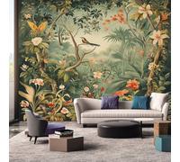 Tropical Wallpaper, Jungle Nature Landscape Wall Mural, Wallpaper for Bedroom Living Room, Home Decor, Photo Wall Paper, 350 x 256 cm W&Z