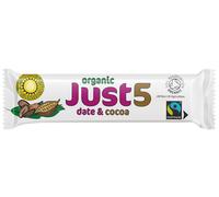Tropical Wholefoods Just 5 Organic & Fairtrade Snack Bar - Date & Cocoa - 40g