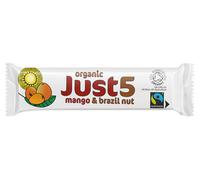 Tropical Wholefoods Just 5 Organic & Fairtrade Snack Bar - Mango & Brazil - 40g