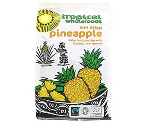 Tropical Wholefoods Sun Dried Pineapple 100g (Pack of 14)