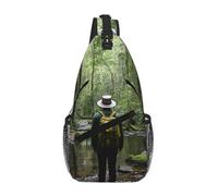 Tropical Wilderness Jungle Crossbody Sling Bag Crossbody Shoulder Chest Bag Shoulder Strap Waist Fanny Pack Men Women