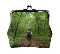 Tropical Wilderness Jungle Print Vintage Leather Change Purse Elegant Small Coin Purse for Women Coin Pouch Wallet Mini