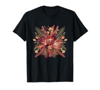 Tropical Wildflower Bouquet Boho Botanical Bloom T-Shirt