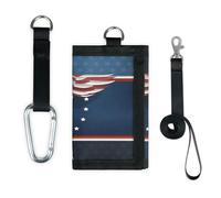 TropicalLife America Eagle Print Wallet Slim Small Pocket Money Organisers Bag Eagle Lightweight Portable Change Purse