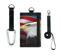 TropicalLife America Patriotic Symbols Wallet Slim Small Pocket Money Organisers Bag America Lightweight Portable Change Purse