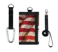TropicalLife American Flag Wallet Slim Small Pocket Money Organisers Bag American Bald Eagle Lightweight Portable Change Purse
