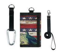 TropicalLife American Statue of Liberty Wallet Slim Small Pocket Money Organisers Bag Lightweight Portable Change Purse