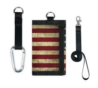 TropicalLife Americas Wallet Slim Small Pocket Money Organisers Bag America Flag Lightweight Portable Change Purse