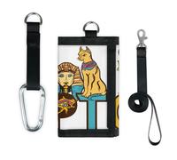 TropicalLife Ancient Egypt Pattern Wallet Slim Small Pocket Money Organisers Bag Lightweight Portable Change Purse