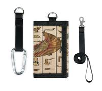 TropicalLife Ancient Egypy Hieroglyphics Wallet Slim Small Pocket Money Organisers Bag Lightweight Portable Change Purse