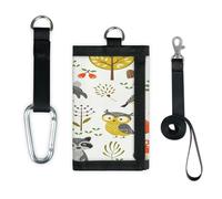TropicalLife Animals Berries Mushrooms Wallet Slim Small Pocket Money Organisers Bag Funny Animals Lightweight Portable Change Purse