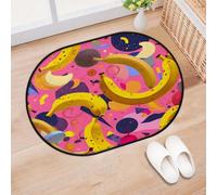 TropicalLife Banana Fruit Pattern Entrance Door Mat Rug for Living Room Kitchen Home Bath Area Rugs Washable Indoor Outdoor Non-Slip Floor Doormat 40 x 60 cm