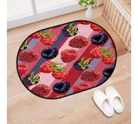 TropicalLife Blackberries Entrance Door Mat Rug for Living Room Kitchen Home Bath Blackberries Fruit Area Rugs Washable Indoor Outdoor Non-Slip Floor Doormat 40 x 60 cm