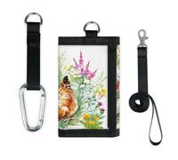 TropicalLife Chicken Wallet Slim Small Pocket Money Organisers Bag Farmhouse Chicken Hen Lightweight Portable Change Purse