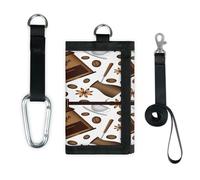 TropicalLife Coffee Wallet Slim Small Pocket Money Organisers Bag Coffee Beans Cup Lightweight Portable Change Purse