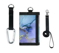 TropicalLife Colorful Abs Designtract Marble Wallet Slim Small Pocket Money Organisers Bag Lightweight Portable Change Purse