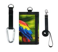 TropicalLife Colorful Parrot Wallet Slim Small Pocket Money Organisers Bag Birds Parrot Lightweight Portable Change Purse
