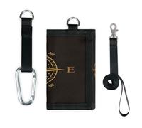 TropicalLife Compass Rose Wallet Slim Small Pocket Money Organisers Bag Compass Lightweight Portable Change Purse