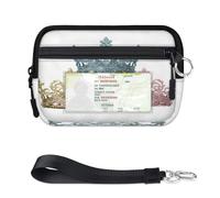 TropicalLife Crown Design Wallet for Women Men Kids Girls Boys Purses Mini Zip Card Case with ID Window Lightweight Portable Small Coin Card Organizer Bag