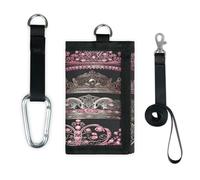 TropicalLife Crown Print Wallet Slim Small Pocket Money Organisers Bag Lightweight Portable Change Purse