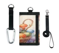 TropicalLife Cute Easter Bunny Eggs Wallet Slim Small Pocket Money Organisers Bag Lightweight Portable Change Purse