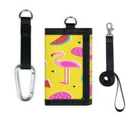 TropicalLife Cute Flamingo Watermelon Pineapples Wallet Slim Small Pocket Money Organisers Bag Lightweight Portable Change Purse