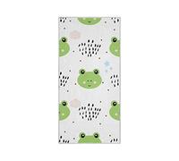 TropicalLife Cute Frog Hand Towels Soft Microfibre Quick Drying Towel for Home Bathroom Kitchen Travel Sports Gym Yoga Spa Multipurpose Use