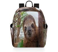 TropicalLife Cute Sloth Small Backpack for Women Ladies Kids Girls, Funny Sloth Back Pack School Travel Casual Shoulder Purse Bag Daypack