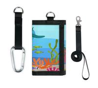 TropicalLife Cute Underwater Ocean Animal Wallet Slim Small Pocket Money Organisers Bag Lightweight Portable Change Purse