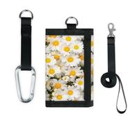 TropicalLife Daisy Wallet Slim Small Pocket Money Organisers Bag Daisy Flower Lightweight Portable Change Purse