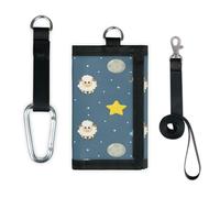 TropicalLife Dreams Sheep Print Wallet Slim Small Pocket Money Organisers Bag Cute Sheep Lightweight Portable Change Purse