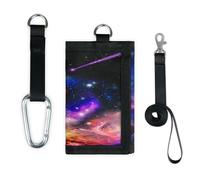 TropicalLife Earth Space Wallet Slim Small Pocket Money Organisers Bag Space Galaxy Lightweight Portable Change Purse