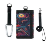 TropicalLife Ethnic Geometry Magic Sign Wallet Slim Small Pocket Money Organisers Bag Lightweight Portable Change Purse