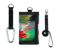 TropicalLife Explode Rainbow Flower Skull Wallet Slim Small Pocket Money Organisers Bag Lightweight Portable Change Purse