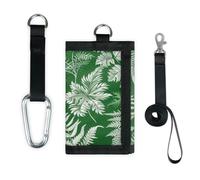 TropicalLife Ferns Green Leaves Wallet Slim Small Pocket Money Organisers Bag Lightweight Portable Change Purse