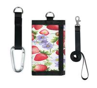 TropicalLife Flower Fruit Strawberry Wallet Slim Small Pocket Money Organisers Bag Lightweight Portable Change Purse