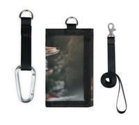 TropicalLife Fox Winter Forests Wallet Slim Small Pocket Money Organisers Bag Fox Lightweight Portable Change Purse