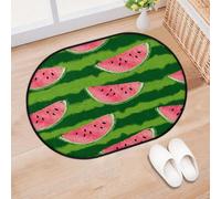 TropicalLife Fruit Watermelon Entrance Door Mat Rug for Living Room Kitchen Home Bath Area Rugs Washable Indoor Outdoor Non-Slip Floor Doormat 40 x 60 cm