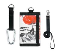 TropicalLife Fuji Mountain Sunset Japan Wallet Slim Small Pocket Money Organisers Bag Japan Lightweight Portable Change Purse