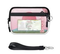TropicalLife Fuji Woman Japan Wallet for Women Men Kids Girls Boys Japan Purses Mini Zip Card Case with ID Window Lightweight Portable Small Coin Card Organizer Bag