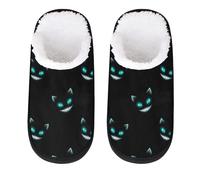 TropicalLife Funny Cheshire Cat Kitten Cozy Plush House Slipper Soft Fleece Home Slipper Fur Slide On House Shoes Bedroom Hotel Indoor, Medium