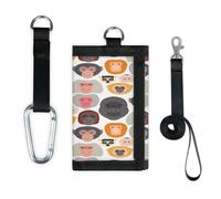 TropicalLife Funny Monkey Chimpanzee Wallet Slim Small Pocket Money Organisers Bag Lightweight Portable Change Purse