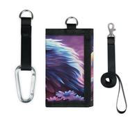 TropicalLife Galaxy Flower Eagle Wallet Slim Small Pocket Money Organisers Bag Lightweight Portable Change Purse