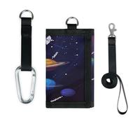 TropicalLife Galaxy Planet Cosmos Wallet Slim Small Pocket Money Organisers Bag Lightweight Portable Change Purse